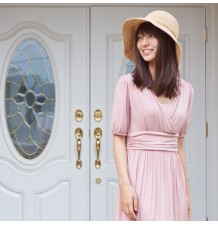 Robe de grossesse et allaitement à manches courtes