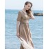 Robe de grossesse et allaitement à manches courtes