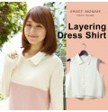 Organic cotton layering dress shirt