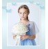 Serre-tête bleu clair décoré de cérémonie pour petite fille