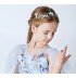 Serre-tête bleu clair décoré de cérémonie pour petite fille