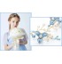 Serre-tête bleu clair décoré de cérémonie pour petite fille