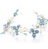 Serre-tête bleu clair décoré de cérémonie pour petite fille