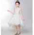 Abito bimba da damigella bianco ricamato 110-160cm