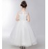 Robe blanche de cérémonie fille demoiselle d'honneur 110-160cm