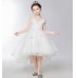 Abito bimba da damigella bianco ricamato 110-160cm