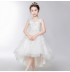 Flower girl ceremony formal dress white 110-160cm