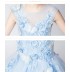 Robe blanche de cérémonie fille demoiselle d'honneur 110-160cm