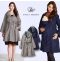 Trench Mother-Coat with Baby Pouch