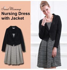 Maternity Nursing Formal Dress with Jacket 