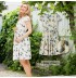 Robe de grossesse et allaitement en tissu Jacquard