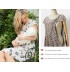 Robe de grossesse et allaitement en tissu Jacquard