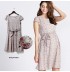 Robe de grossesse et allaitement en tissu Jacquard