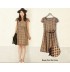 Robe de grossesse et allaitement en tissu Jacquard