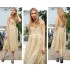 Robe de grossesse de cérémonie en Chiffon Bretelles Amovibles 