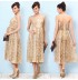 Robe de grossesse de cérémonie en Chiffon Bretelles Amovibles 