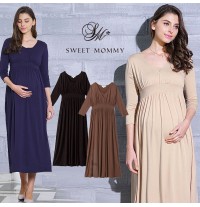 Maxi Robe de Grossesse et Allaitement 