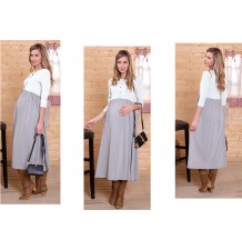 Vestito Maxi Finto Completo Premaman Allattamento 