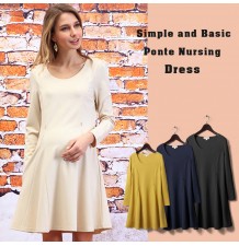 Robe basique de grossesse et d'allaitement 