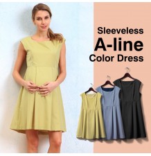 Robe de grossesse et allaitement de cérémonie sans manches 