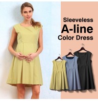 Robe de grossesse et allaitement de cérémonie sans manches