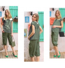 Pantaloni Premaman alla pescatora a vita regolabile 