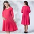 Maternity and nursing short sleeve dress