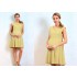 Robe de grossesse et allaitement de cérémonie sans manches 