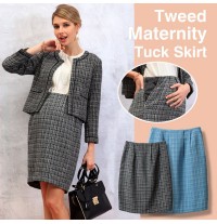 Jupe de maternité en tweed