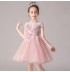 Flower girl ceremony formal dress pink 100-160cm