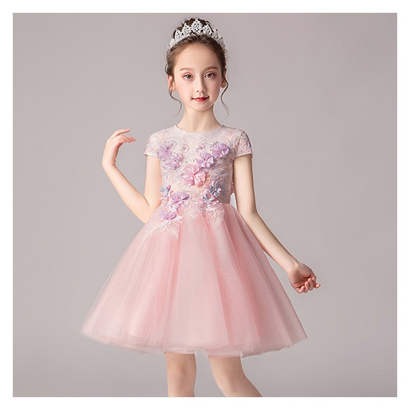 pink colour dress for girl
