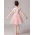 Flower girl ceremony formal dress pink 100-160cm