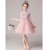 Flower girl ceremony formal dress pink 100-160cm