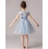Robe bleu clair de cérémonie fille demoiselle d'honneur 100-160cm