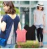Lace layered back slit nursing top 