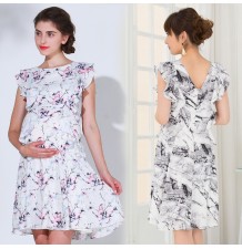 Robe fantaisie de grossesse et allaitement