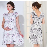 Robe fantaisie de grossesse et allaitement