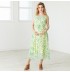 Robe fantaisie de grossesse et allaitement sans manches
