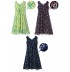 Robe fantaisie de grossesse et allaitement sans manches