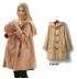 Manteau de portage duffle coat avec chancelière coordonnée 