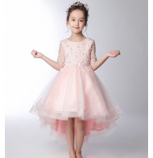 Robe blanc de cérémonie fille-demoiselle d'honneur 100-160cm