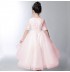Robe blanc de cérémonie fille-demoiselle d'honneur 100-160cm