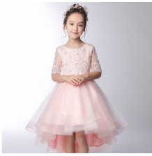 Robe blanc de cérémonie fille-demoiselle d'honneur 100-160cm