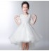 Robe blanc de cérémonie fille-demoiselle d'honneur 100-160cm