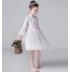 Robe demoiselle d'honneur blanc brodé 100-160cm