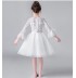 Robe demoiselle d'honneur blanc brodé 100-160cm