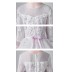 Robe demoiselle d'honneur blanc brodé 100-160cm