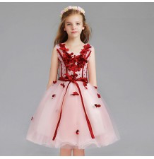 Flower girl formal dress pink/red 110-150cm