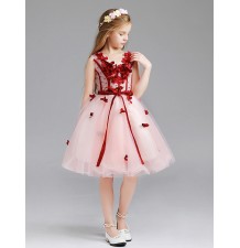 Flower girl formal dress pink/red 110-150cm