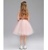 Vestito cerimonia bimba damigella rosa/rosso 110-150cm